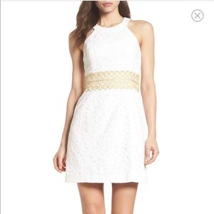 ISO: lily Pulitzer white and gold shift dress